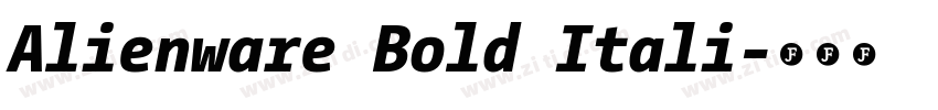 Alienware Bold Itali字体转换 Alienware Bold Itali字体转换